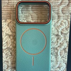 Apple Teal and Orange Phone Case